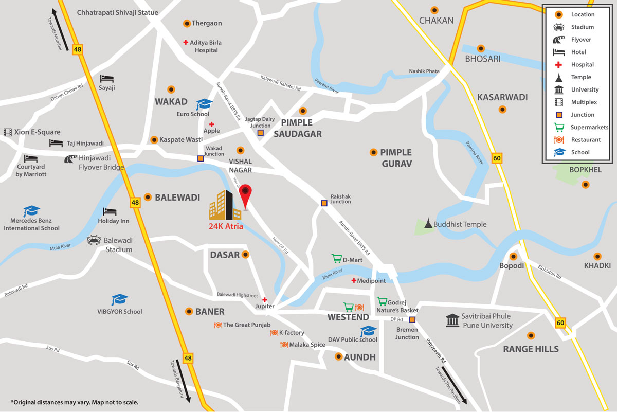 Kolte Patil 3rd Avenue Location Map